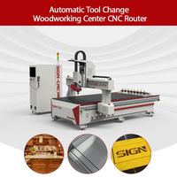 Máquina Fresadora CNC para Madera de Alta Precisión con Cambiador Automático de Herramientas de 3 Ejes para PVC