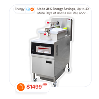 Friteuse commerciale KFC de 25,36 QT pour poulet frit, machine à poulet frit Henny Penny, friteuse programmable sans filtre à huile