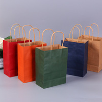 Sacs de shopping en papier kraft résistant, prix d'usine, 60-300 g/m², logo personnalisé imprimé, sac de shopping personnalisé en papier kraft
