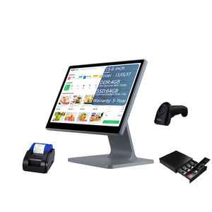 Périphériques matériels de point de vente bon marché 15.6 pouces double écran tactile Epos Terminal Machine systèmes de point de vente <span class=keywords><strong>caisse</strong></span> <span class=keywords><strong>enregistreuse</strong></span> pour les petites entreprises - Product Image 2