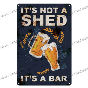 Venta al por mayor divertido Metal estaño signos Riff Raff advertencia cerveza Vintage cartel hogar pub bar Decoración - Product Image 6
