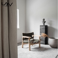 Fauteuil de salon en cuir véritable, style Vintage espagnol, Design moderne, pour salon,