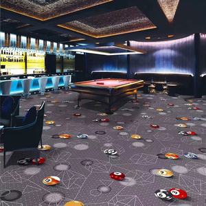 Tapis imprimé mur à mur en polypropylène floral Revêtement de sol antidérapant résistant au feu pour chambres d'hôtel Tapis mural décoratif pour la maison - Product Image 3