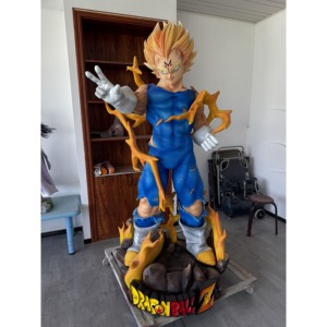 Vente en gros de figurines d'<span class=keywords><strong>action</strong></span> Dragonball personnalisées en 3D statues en résine Goku Vegeta grandeur nature - Product Image 1