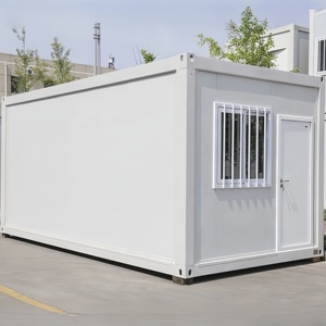 China Factory's 20ft Mobile Office Prefabricated Modular Flat Pack Container <b>Portable</b> Steel Prefab House for Living Room Kitchen - Product Image 4