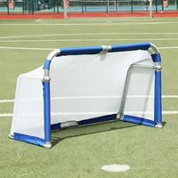 But de football pliable en alliage d'aluminium pour enfants/juniors, filet de sport portable intérieur/extérieur, poteau de but de football portable