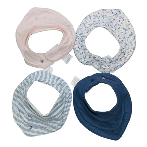 Paquete de 2 <span class=keywords><strong>baberos</strong></span> de bebé de punto de lujo con cierre a presión pedidos al por mayor <span class=keywords><strong>personalizados</strong></span> para marcas - Product Image 3