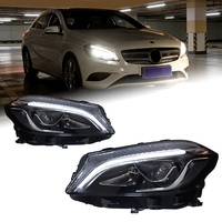 Convient aux modèles 13-18 pour Mercedes-Benz Classe A (W176) - Ensemble de phares pour modification de lentille LED pour feux diurnes A180