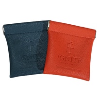 Pochette à dés en cuir PU de qualité supérieure, mini, avec fermeture automatique à ressort, pour dés de Mahjong et jeux de société