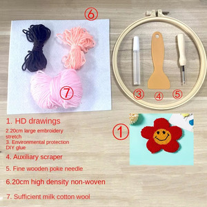 Ensemble <span class=keywords><strong>de</strong></span> kit <span class=keywords><strong>de</strong></span> sous-verres décoratifs à aiguilles pour débutants avec la conception d'un <span class=keywords><strong>petit</strong></span> <span class=keywords><strong>lapin</strong></span> pour la décoration <span class=keywords><strong>de</strong></span> la maison - Product Image 6