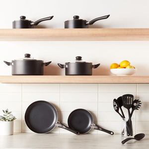 Ensemble de casseroles en céramique antiadhésives modernes, 15 pièces, avec poignées en bakélite et couvercles en verre, pour cuisinières à gaz et à induction - Product Image 4
