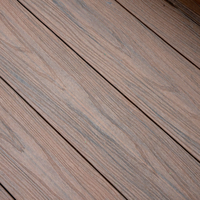 Panel Dinding Dek Komposit Taman Tradisional Berkualitas Tinggi, Sistem Interlocking, untuk Kamar Mandi & Dapur, WPC, Persegi Panjang, Tahan Api