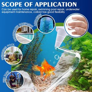 Clear Aquarium Silicone Sealant Waterproof Fish Tank Glass Glue Non-toxic Fast Adhesive for Aquarium Tank <strong>Sealing</strong> Bonding Repair - Product Image 5