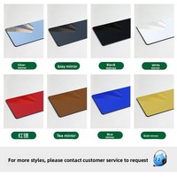 Panneaux muraux en PVC modernes avec revêtement en miroir dur, effet 3D, résistant à l'humidité, garantie 5 ans pour un usage domestique et commercial