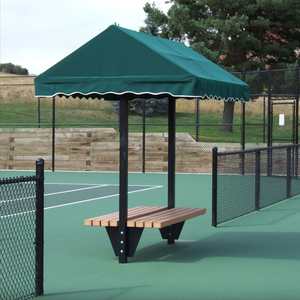 Áreas <span class=keywords><strong>de</strong></span> Asientos Cubiertas Personalizadas para Canchas <span class=keywords><strong>de</strong></span> Pickleball, Banco <span class=keywords><strong>de</strong></span> Cabana para Tenis <span class=keywords><strong>de</strong></span> 8 pies, Acabado <span class=keywords><strong>de</strong></span> Recubrimiento en Polvo <span class=keywords><strong>de</strong></span> Alta Calidad - Product Image 3