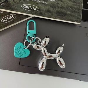 Wholesale 3D Balloon Dog <b>Key</b> <b>Ring</b> for Car <b>Keys</b> Mobile Phone Accessories Fashion Heart-shaped <b>Key</b> <b>Ring</b> - Product Image 5