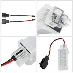 2 pz. Luci LED 12V 3W per interni auto, luci di benvenuto per sedili compatibili con Audi A2, A3, S3, A4, B5, B6, B7, B8, RS4, A5, S5, A6, S6, C5, C6, A7, A8, Q5, Q7, TT, TTS - Product Image 4