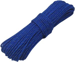Cuerdas reflectantes de 2 mm para <span class=keywords><strong>camping</strong></span>, paracord ultraligero, cuerdas delgadas, cuerdas de paracaídas para lona, tienda de campaña, <span class=keywords><strong>camping</strong></span> (azul) - Product Image 1