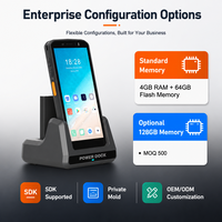 Collecteur de données portable robuste Android 14 de 5,45 pouces, direct usine, avec scanner de codes-barres 2D, 4G et Wi-Fi pour entrepôts frigorifiques
