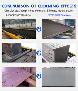 Passage de brunissage efficace de nettoyage par le type acier en forme de H de machine de soufflage de sable - Product Image 2