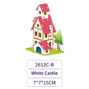 Rompecabezas 3D de casa, modelo de ensamblaje, juguete educativo para niños, regalo creativo y juguete de educación temprana - Product Image 4