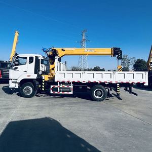 รถบรรทุกติดเครน Sinotruk 4*2 แบบพิเศษ, เครนบูมตรง 8 ตัน, รถขนส่งยกของหนักระยะทางสั้น - Product Image 2