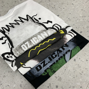 เสื้อยืดโอเวอร์ไซส์ลายกราฟิกสตรีทแวร์ผ้าฝ้าย 100% พิมพ์ลายสกรีน น้ำหนัก 250gsm สำหรับผู้ชาย ขายส่ง รับทำโลโก้ตามสั่ง - Product Image 6