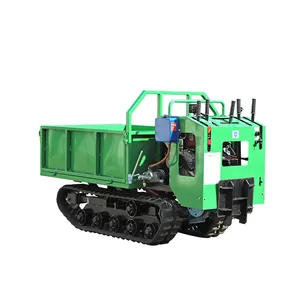 Tự Tải Trang Trại Transporter Mini Cao Su Dumper Theo Dõi 1000Kg Crawler Dumper 1ton Giá