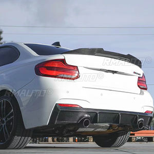 Aileron de coffre arrière en fibre de carbone style MP M4 PSM pour BMW Série 2 F22 F23 F87 2014-2021 Noir brillant - Product Image 5