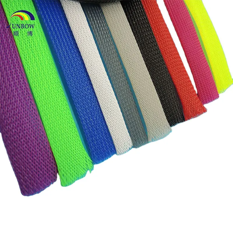 Colorful Flame Retardant UL1441 vw-1 PET Braided Cable Protection Sleeve