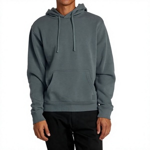 Sweat-shirt unisexe en polaire couleur unie, chaud et écologique, style streetwear décontracté, coupe régulière, respirant, avec poche - Product Image 4