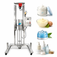 Homogénéisateur à Cisaillement Élevé Mobile en Acier Inoxydable, Mélangeur à Levage pour Sauces, Lotions, Boissons et Aliments