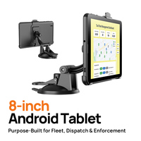Tableta Android 4G de 8 Pulgadas sin Batería, Solución de Panel Táctil para Parabrisas de Vehículos, Tableta Publicitaria para Taxis, GMS ODM