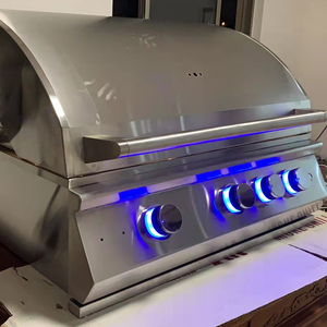 ครัวอเนกประสงค์3 Burner 304สแตนเลสแบบพกพาบาร์บีคิวย่างในตัว - Product Image 2