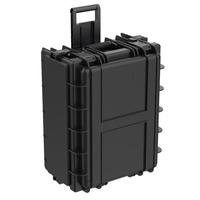 Flight case portable 2U, 3U, 4U, 6U pour rack audio avec support pour ordinateur portable intégré, antichoc, pour studio et transport d'interface audio