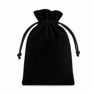 Pochette en velours violet de luxe personnalisée avec logo, sac cadeau souple pour bijoux, idéal pour les petites entreprises - Product Image 2