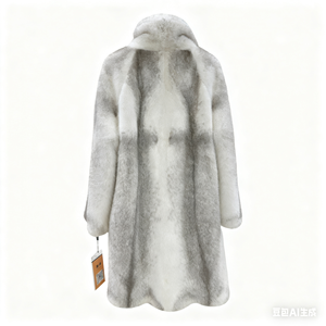 Manteau ample luxueux, doux, chaud, exquis, magnifique, noble, élégant et à la mode en fourrure de vison pour femmes - Product Image 4