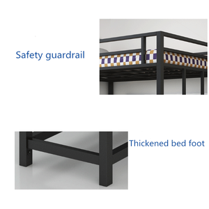 Современная металлическая двухъярусная кровать с лестницей для школы и больницы, мебель для учеников и взрослых - Product Image 6