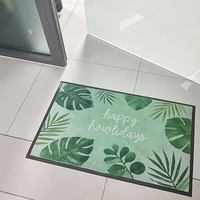 Tapis de porte personnalisé en polyester PVC, antidérapant, absorbant, pour la maison et l'hôtel