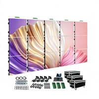 Écran LED de location en gros P3.91 500x1000mm avec flight case, écran LED de scène 4K 8K pour rassemblements politiques et événements publics