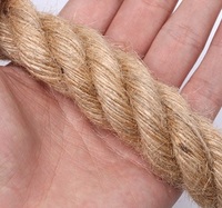Corde de chanvre naturelle 20mm 30mm 40mm 50mm Corde de jute d'épaisseur Corde d'escalade pour entraînement physique