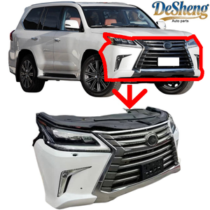 Económico y Accesible, Ensamblaje de Carrocería para <span class=keywords><strong>Lexus</strong></span> LX570, Parachoques, Parrilla, Radiador, Faro LED, Parabrisas, Guardabarros, Precio de Venta Directa - Product Image 1