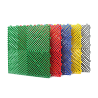 Neu Eingetroffen 40*40*1,8cm Kunststoff PP Ineinandergreifende Garagenbodenfliesen für Autowaschanlagen Kunststoffboden für Garagen