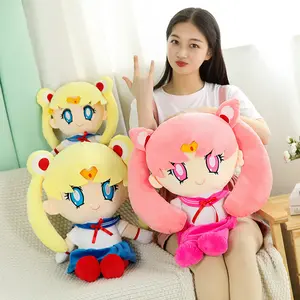 Diskon besar hadiah anak-anak kartun & Anime baru periferal Kawaii Sailor Moon boneka mewah mesin cakar boneka