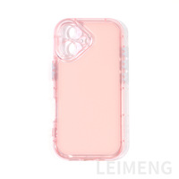 Coque de téléphone antichoc transparente à bord large, style crème gelée, vierge à personnaliser avec rainures, pour iPhone 17 Pro 18 Pro Max 16 15 14 13