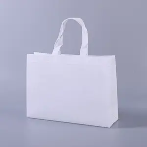 Tas belanja kustom tanpa anyaman dapat dipakai ulang tas belanja kaus bukan tenun promosi tas tanpa kancing
