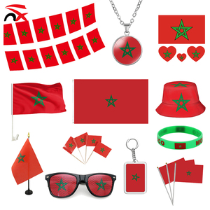 Collane con Bandiera del <span class=keywords><strong>Marocco</strong></span> per Tifosi di Calcio 2026, Ciondoli in Lega Metallica Marocchina - Product Image 6