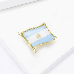 Nuevo Broche Elegante <span class=keywords><strong>de</strong></span> Alta Gama con Bandera <span class=keywords><strong>Argentina</strong></span> en Aleación con Acabado <span class=keywords><strong>de</strong></span> Goteo <span class=keywords><strong>de</strong></span> Aceite para Mujer, Joyería <span class=keywords><strong>de</strong></span> Temperamento Simple para Uso Diario - Product Image 4