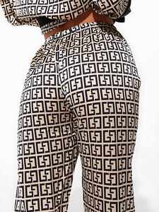 WanBao Chic Geometric Design Nightwear for Premium Comfort in Plus Size Lady <b>Pajama</b> Set - Product Image 3