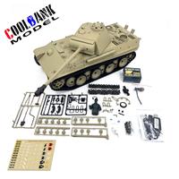 Tanque RC a Escala 1/16, Modelo de Tanque Alemán Panther Ausf G de la Segunda Guerra Mundial, Control Remoto IR+BB de 2.4Ghz, Batería Incluida, Juguetes para Regalos de Aficionados MT